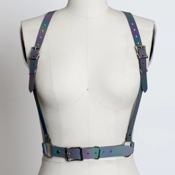 Apatico Accessories - Apatico Reflective Rainbow Harness Medium